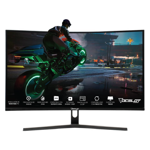 OCELOT Monitor de Gamer Curvo de 27" OM-C27